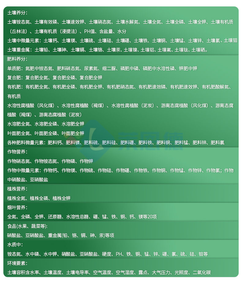 全項(xiàng)目土壤肥料養(yǎng)分檢測(cè)儀